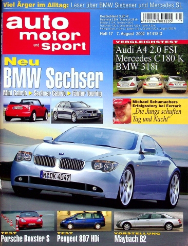 Deckblatt Auto Motor und Sport (17/2002)